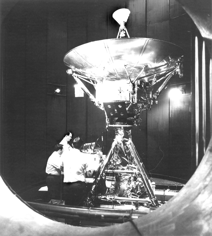 Space History Photo: Testing Pioneer F Spacecraft